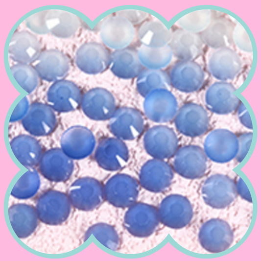 LIGHT CHANGE BLUE RHINESTONES