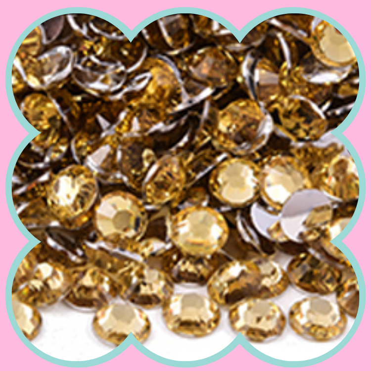 LT COLO TOPAZ RHINESTONES