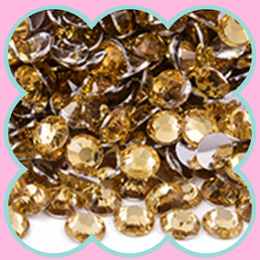 LT COLO TOPAZ RHINESTONES