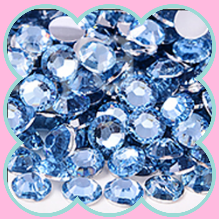 LT SAPPHIRE RHINESTONES