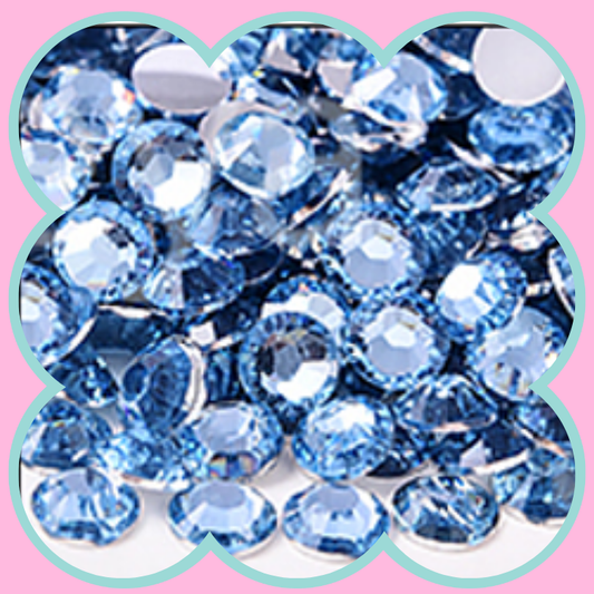 LT SAPPHIRE RHINESTONES