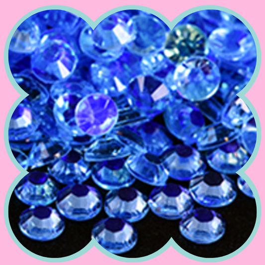 LT SAPPHIRE AURORA RHINESTONES
