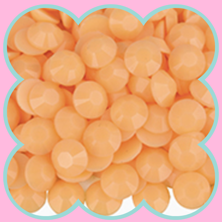 MACAROON ORANGE RHINESTONES