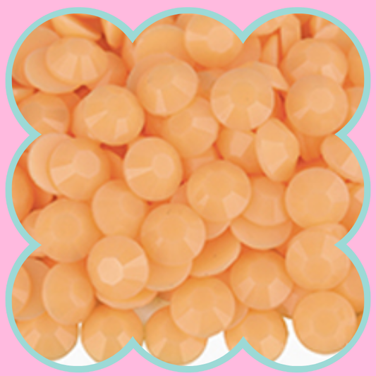 MACAROON ORANGE RHINESTONES