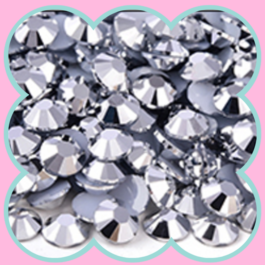MINE SILVER RHINESTONES