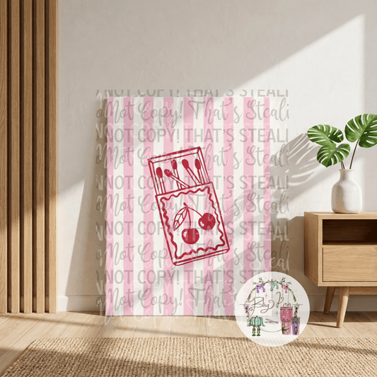 Matches Scatter Canvas DIY Kit