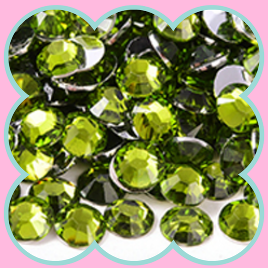 OLIVE RHINESTONES