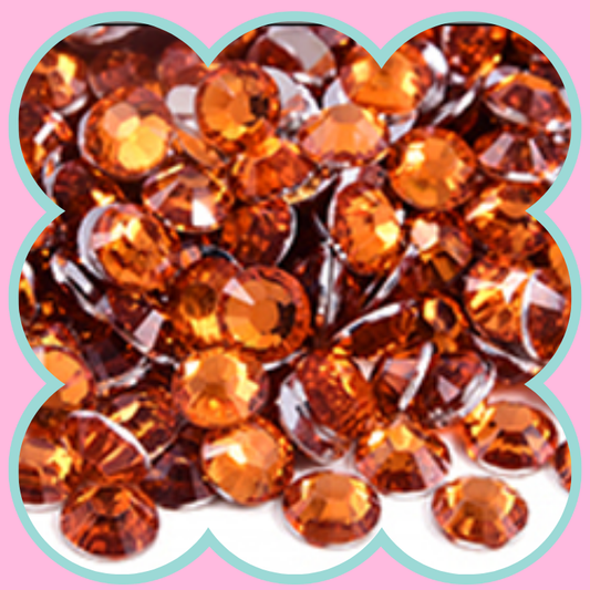ORANGE RHINESTONES