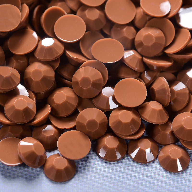 Solid Coffee Rhinestones