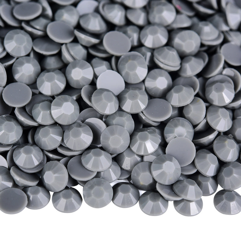 Solid Grey Rhinestones
