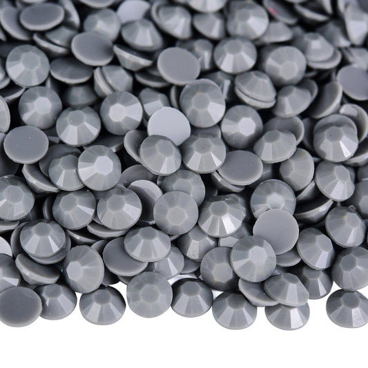 Solid Grey Rhinestones