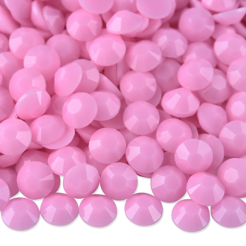 Solid Light It Pink Rhinestones
