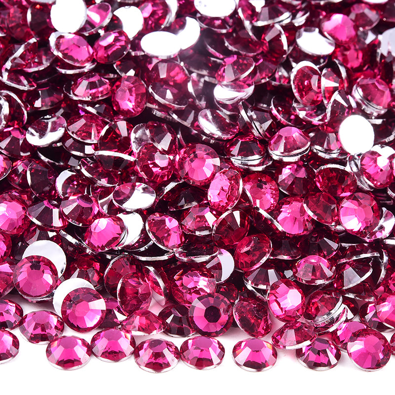 Dark Rose Rhinestones