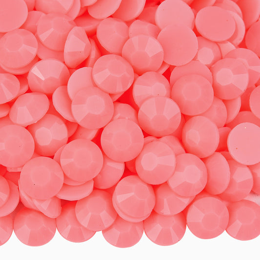 Macaroon Pink Rhinestones