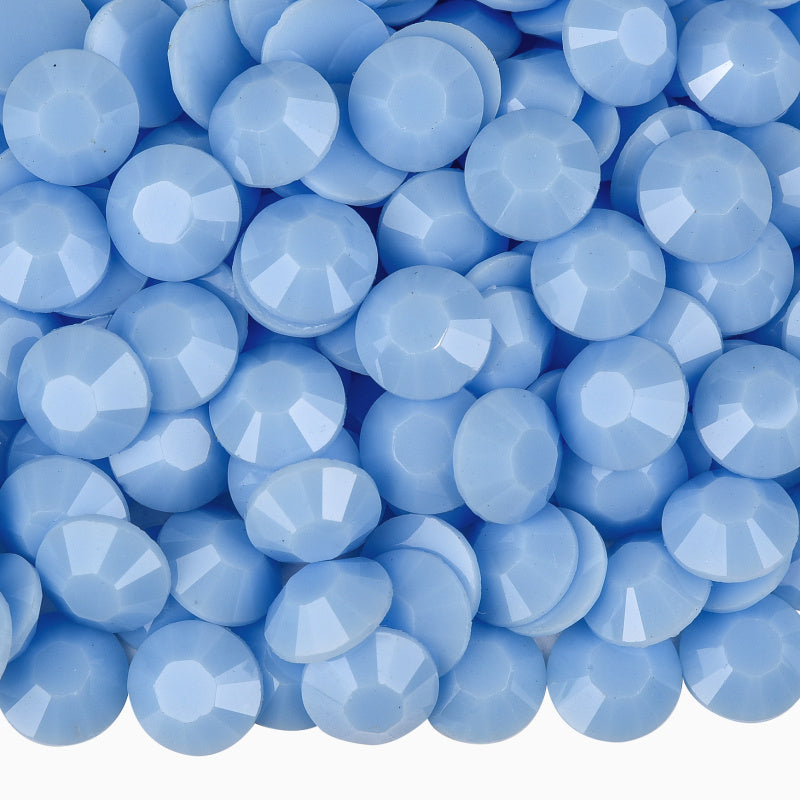 Macaroon Baby Blue Rhinestones