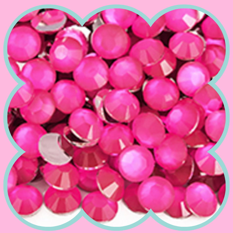 ROSE NEON RHINESTONES