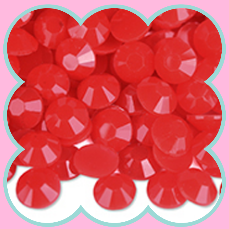 SEMITRANSPARENT JELLY SIAM RHINESTONES