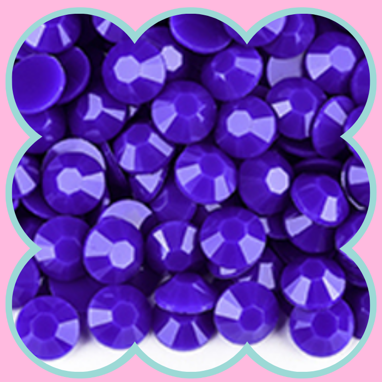 SOLID COBALT RHINESTONES