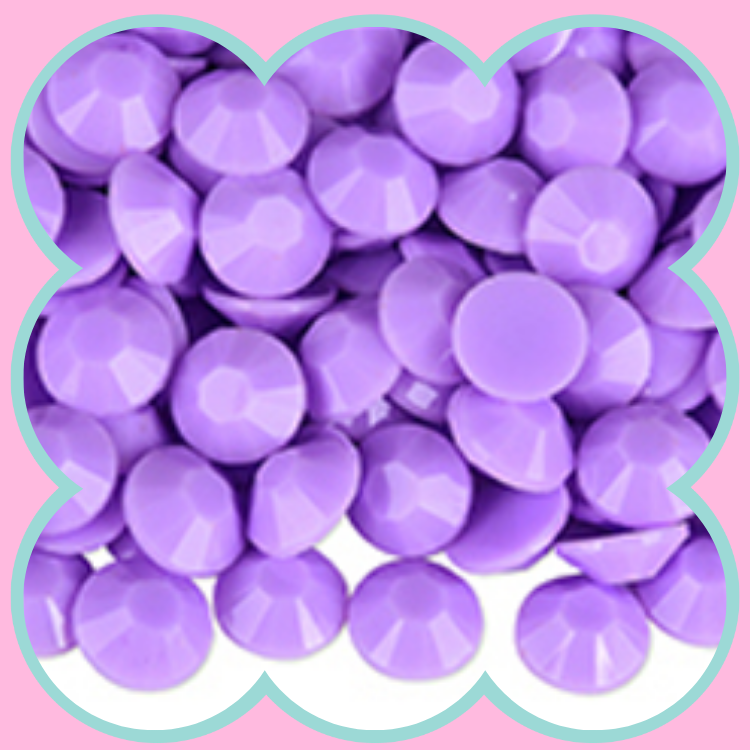 SOLID LT AMETHYST RHINESTONES