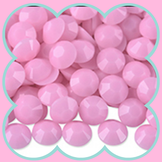 SOLID LT LT PINK RHINESTONES