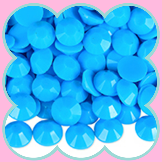 SOLID LT SAPPHIRE RHINESTONES