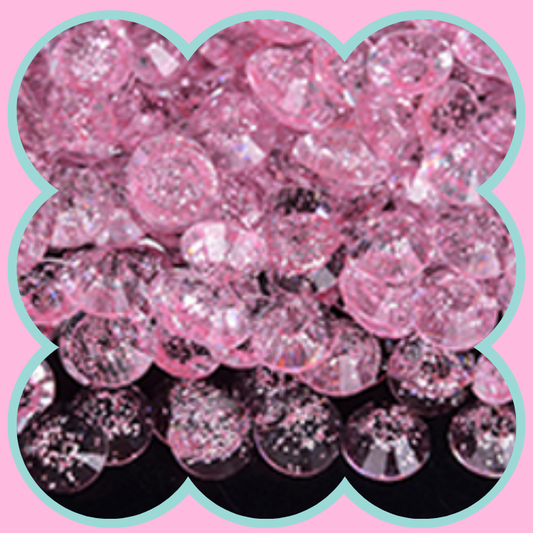 STARRY LT PINK RHINESTONES