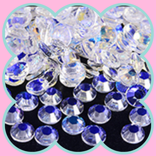 WHITE AURORA RHINESTONES